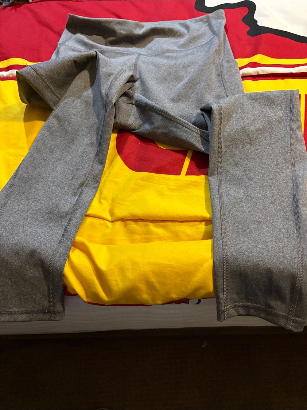 Women's Gray High-Rise Athletic Leggings